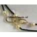 Akoya zoutwater parels design collier spinel lang colllier 90cm JKa ..