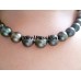 Tahiti parelsnoer collier ronde zoutwaterparels 44cm design slot zilver en verguld zilver y.