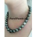 Tahiti parelketting collier donkere ronde zoutwater 11 mm - 14mm 45cm magneetslot JKa y.