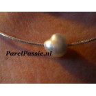 Zuidzee parel hart vorm zoutwaterparel zilver 925 collier 50cm  y