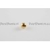 Gouden balletjes 3mm rond 14k goud per 2 stuks y.