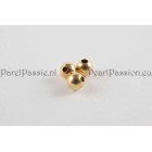 Gouden balletjes 3mm rond 14k goud per 2 stuks y