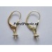 Gouden hanger rib kap pin, 14k  585,  zonder parel 2 stuk om oorbellen te maken ..
