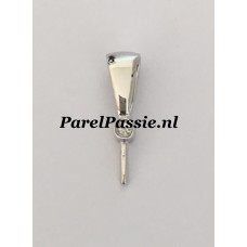 Hanger voor parel los kopen, zilver rh. cz  y..
