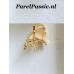 Hanger zilver verguld cliphanger aanhanger grote met cz steentjes   y