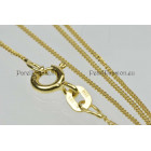 Gouden collier 14k  45cm, 14k ca. 0,9 mm fijn te bestellen
