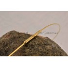 Gouden choker collier 14k bajonetslot 50cm extra lang 14k  kabelcollier spiraalcollier