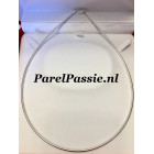 Moderne ketting zilver collier 2.1mm 50cm voor man en vrouw