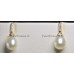Diamant pareloorbellen gouden 14k 585 echte parels  ,,
