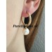 Pareloorbellen met cultivé 9.3mm gouden creolen 20mm oorbellen 14k 585 satin  y-
