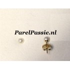 Kleine pareloorstekers gouden AAA Akoya parels 4mm 4,5mm 14k ..