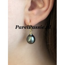 Tahiti pareloorbellen licht pauw 12mm 15mm druppel 14k 585  y-