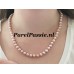 Roze parel set collier armband 7mm -7,5 mm prachtig luster glans modern slot zilver y Roze parel set collier armband 7mm -7,5 mm prachtig luster glans modern slot zilver y
