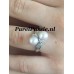 Roze parelring zilver met 8mm zoetwaterparels, AAA maat 17,5  y