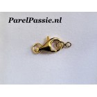 Slot karabijn los 925 zilver verguld  13mm  ,,