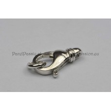 Cartierslot, 925 zilver gerodineerd, modern met eindring  y..