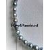 Akoya parelsnoer grijs blauw tone zoutwaterparels 8,5-9mm op maat service mogelijk  y