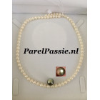 Akoya parelsnoer Tahiti zoutwaterparels exl. slot en knopen  y