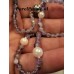 Akoya zoutwaterparels met amethist ketting zoutwater edelsteen zilveren magneetslot y-