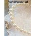Akoya Japan parelsnoer 5mm zoutwater ronde wit 5 - 6mm  4.6mm - 5.8mm los geregen 33cm  y