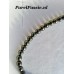 Akoya parelsnoer cultivé zoutwaterparels 5 mm tot 5.5mm zwart iets pauw groen kleinere  y- 