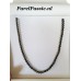Akoya parelsnoer cultivé zoutwaterparels 5 mm tot 5.5mm zwart iets pauw groen kleinere  y- 