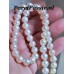 Akoya zoutwaterparels iets barok streng 8mm excl. slotje max. 45cm  y+