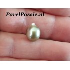 Tahiti parel grijs druppel 9mm x 11mm zoutwater  y