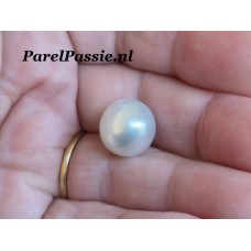Zuidzee parel Australische prachtig wit 13.3 x 13.6mm zoutwater past op ring of hanger y0