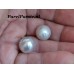 Zuidzeeparel Australische wit iets platinum barok rond 12mm - 13mm zoutwater 2 st Paar y0
