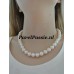 Afgeprijsd Parelketting grote hoge kwaliteit zoetwaterparels, 45 cm 46 ca. 10 mm y-