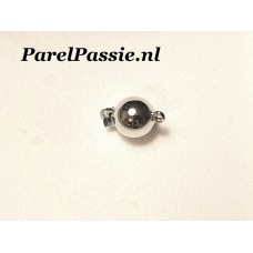 Witgouden slot sluiting voor parelketting 8mm JKa 14k knopen met korting bij aankoop parels vanaf €200 x