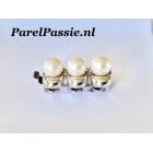 Zilveren parelslot voor 3 rijige parelarmband of parelketting 925 stevig ..